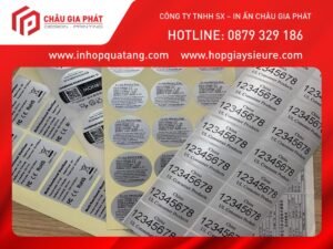 in tem dán kim loại