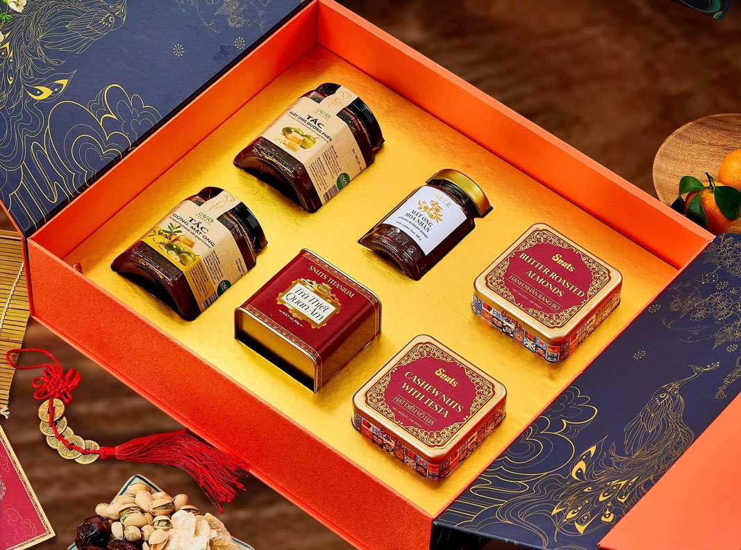 hộp quà tết sang trọng