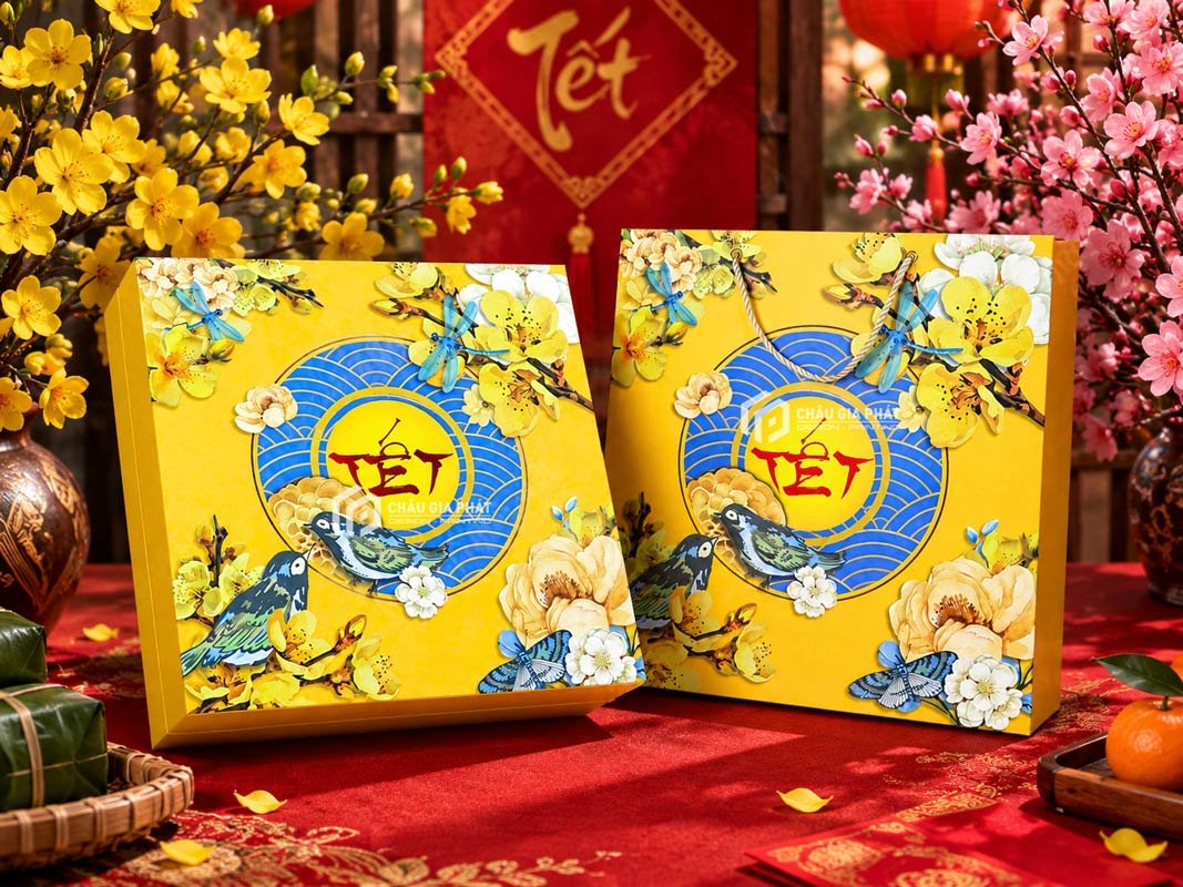 in hộp quà tết