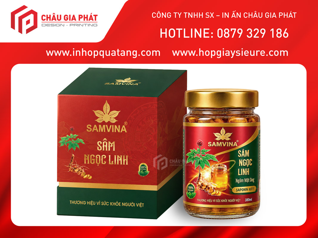 in hộp sâm ngọc linh
